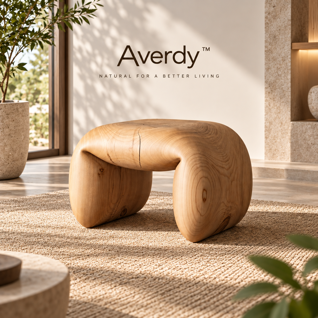 Averdy™ Dune Caramel Arch Accent Stool