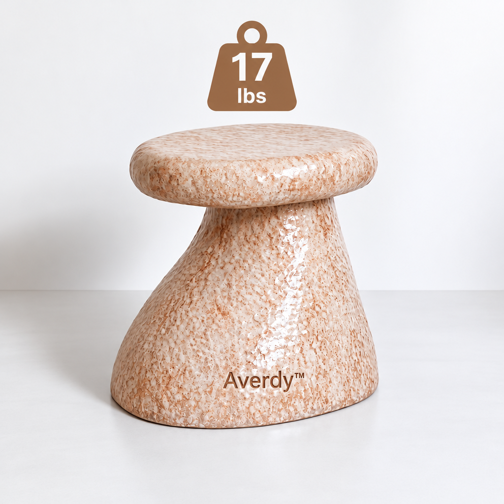 Averdy™ Orbit Blush Angled-Pedestal Stool — additional product information