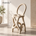 Averdy™ Vine Ivory Loop-Back Accent Chair — styled view
