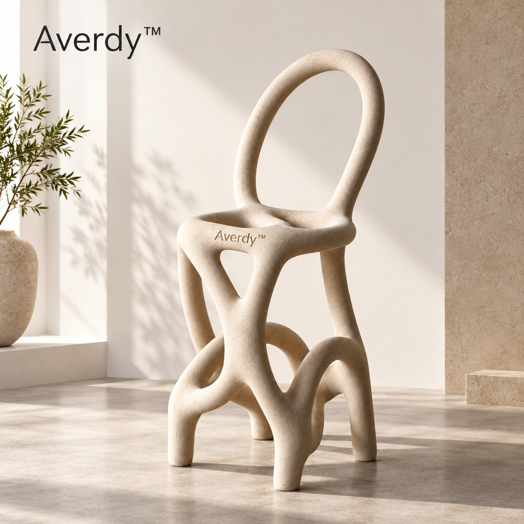 Averdy™ Vine Ivory Loop-Back Accent Chair