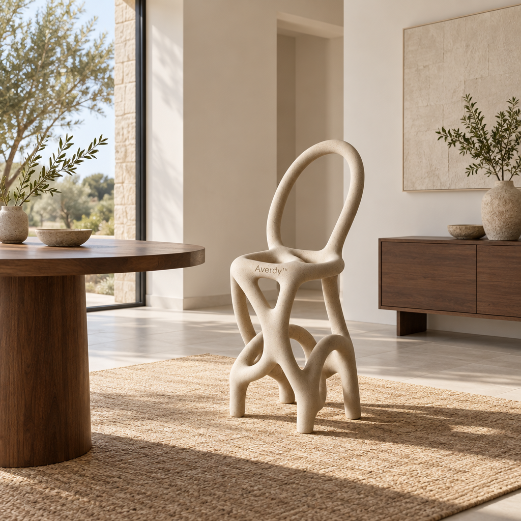 Averdy™ Vine Ivory Loop-Back Accent Chair — additional view